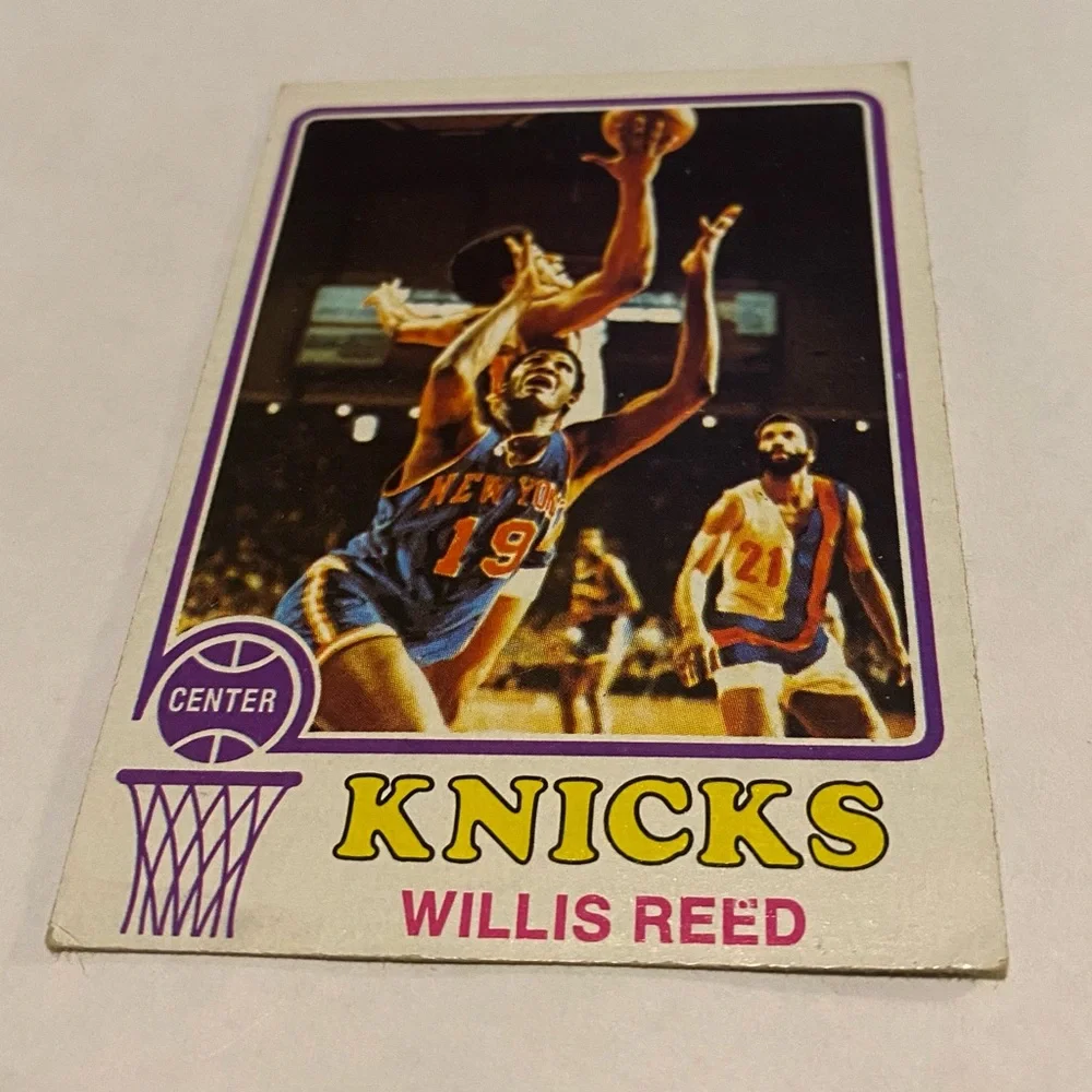 Willis Reed 1973 Topps Basketball Card Vintage New York Knicks